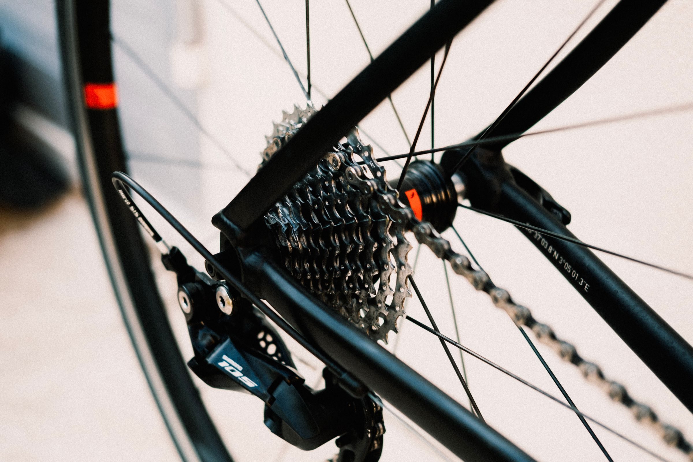 Detalle de la transmisión de una bicicleta